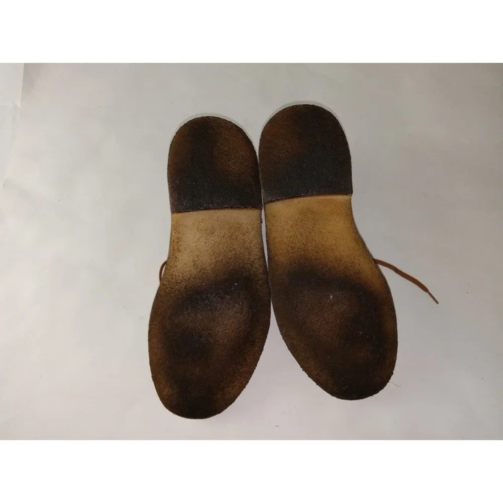 Clarks Collection Mens Size 9M Brown Leather Classic Desert Chukka Boots Shoe